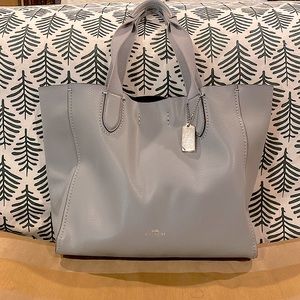 Coach sky blue handbag in excellent condition.